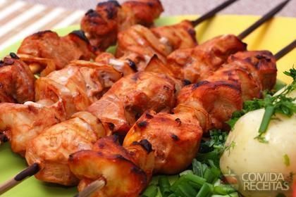 Espeto de frango - Nutrição na gravidez
