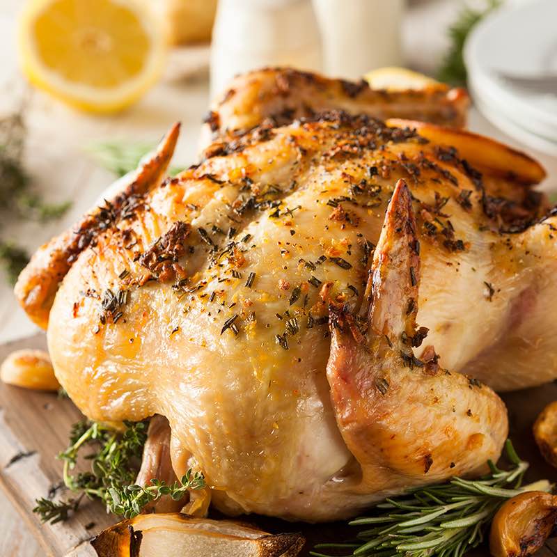 Frango marinado - Nutrição na gravidez