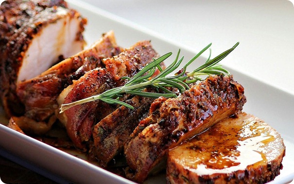 Roti de carne de porco cozida - Nutrição na gravidez