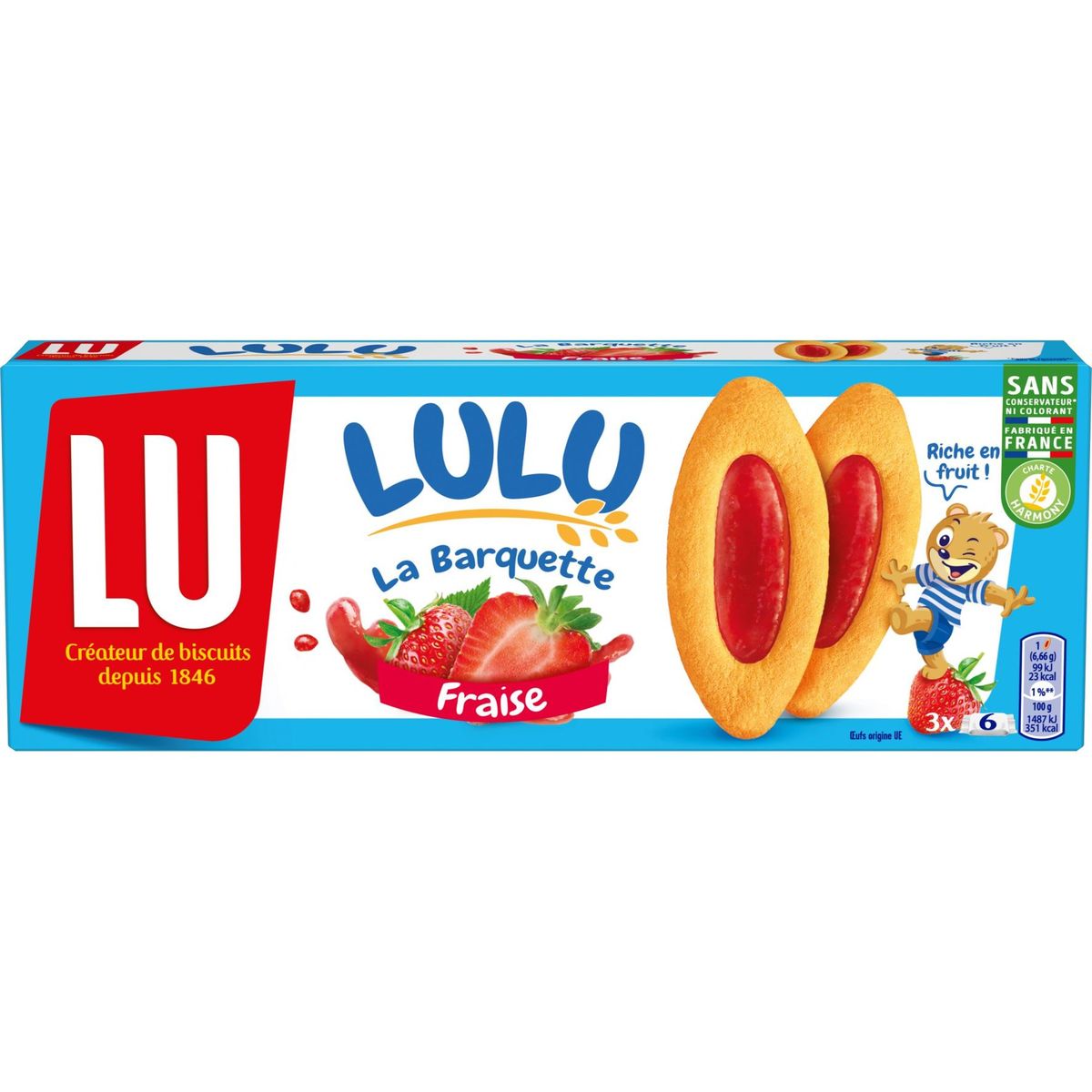 Lulu la barquette fraise - LU  - alimentation grossesse