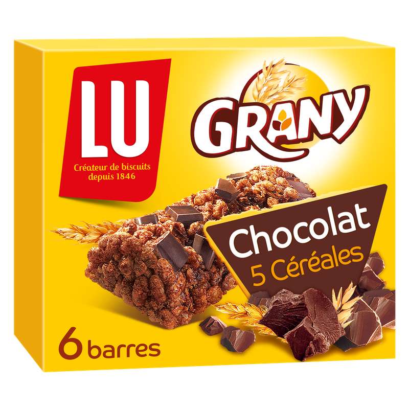 Grany Chocolat 5 Céréales - Lu  - alimentation grossesse