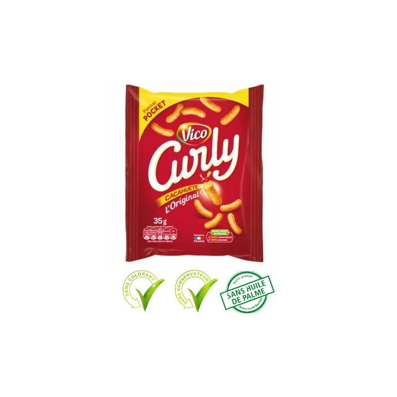 Curly Cacahuète Original - Vico  - alimentation grossesse