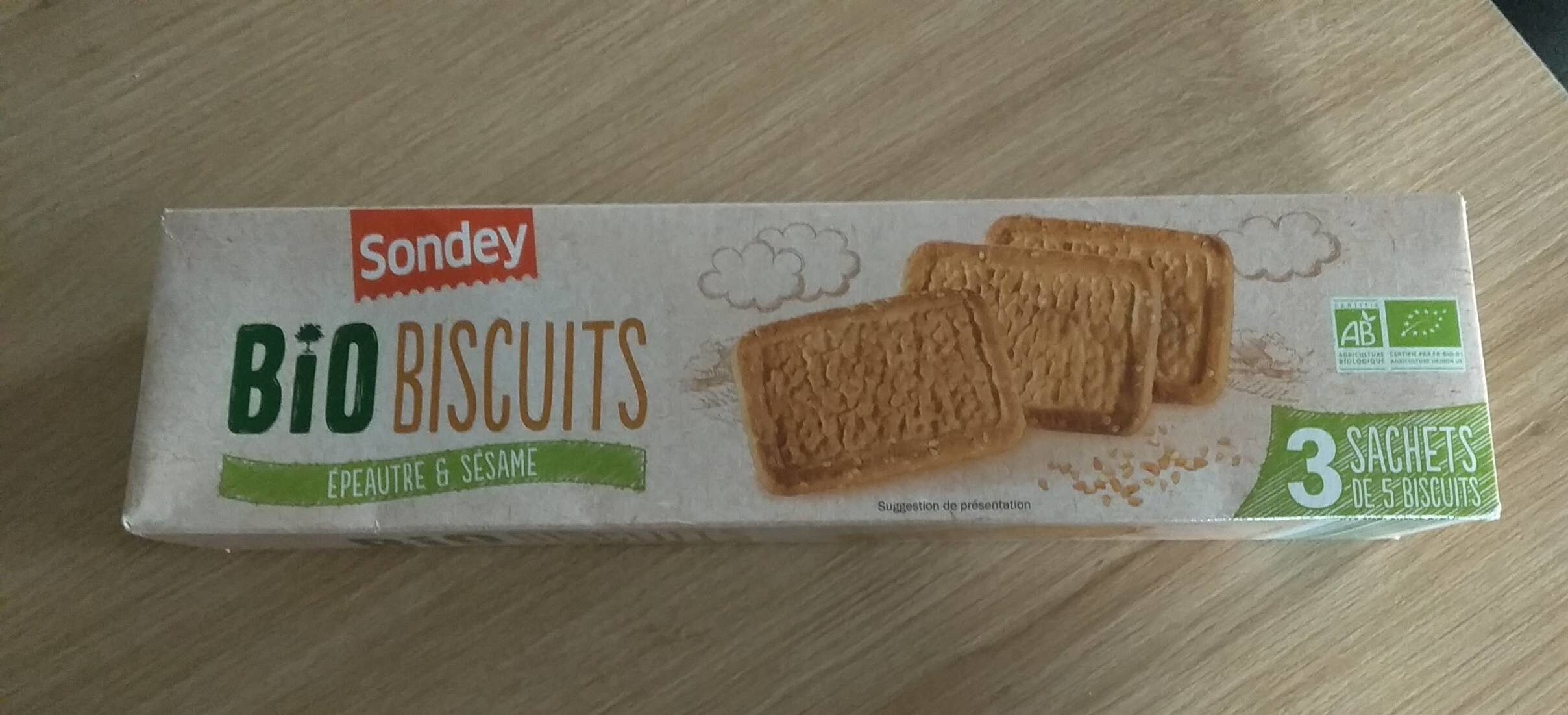 Bio biscuits Épeautre et sesame - Sondey  - alimentation grossesse