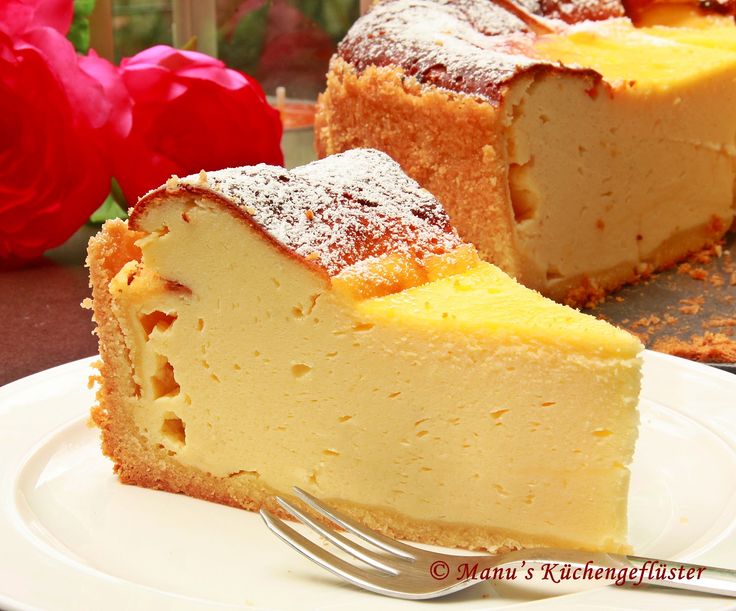 Frischer Käsekäsekuchen oder Kuchen  - Schwangerschaftsernährung