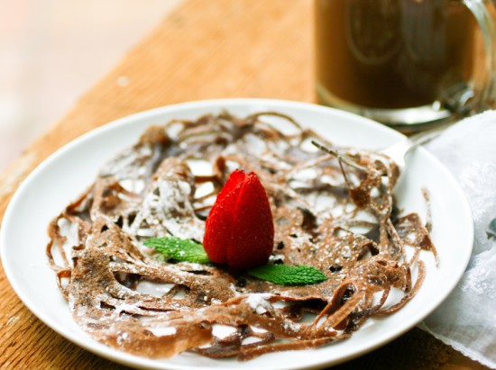 Chocolate lace crepe  - Pregnancy Nutrition