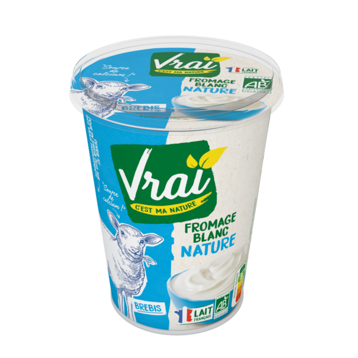 Fromage blanc au lait de brebis - Vrai - alimentation grossesse