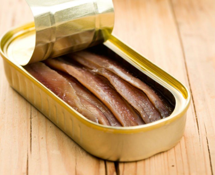 Anchovas preservadas  - Nutrição na gravidez