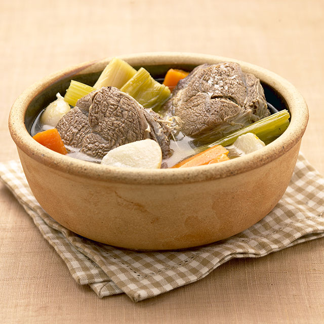 Bouillon de viande et légumes type pot-au-feu  - alimentation grossesse
