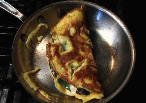 Omelete de cogumelos  - Nutrição na gravidez