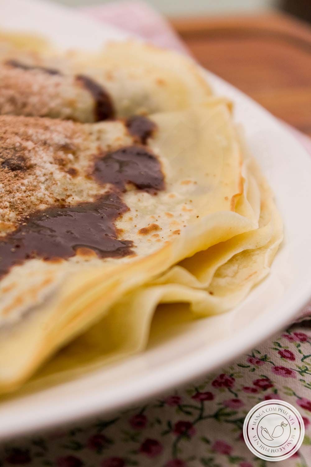 Crepe de renda de chocolate  - Nutrição na gravidez